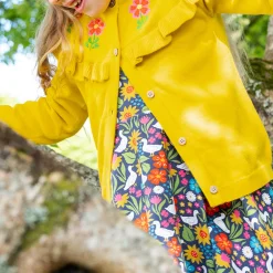 Floral Ruffle Cardigan