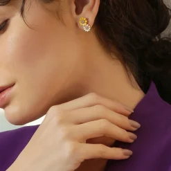 Clearance NEWBRIDGE SILVERWARE Floral Stud Earrings