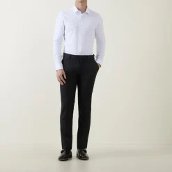 Floral Trim Single-Cuff Shirt