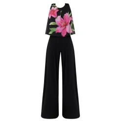 Floral Wide Leg Jumpsuit