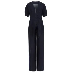 Florisa Wide-Leg Denim Jumpsuit