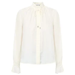 Fluid Tie-Neck Shirt