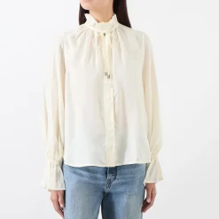 Fluid Tie-Neck Shirt