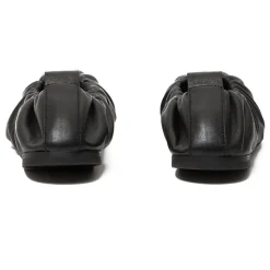 Foldable Leather Ballerina Flats