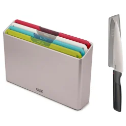 Sale JOSEPH JOSEPH Folio Icon 4 Piece Chopping Board Set with Chef’s Knife