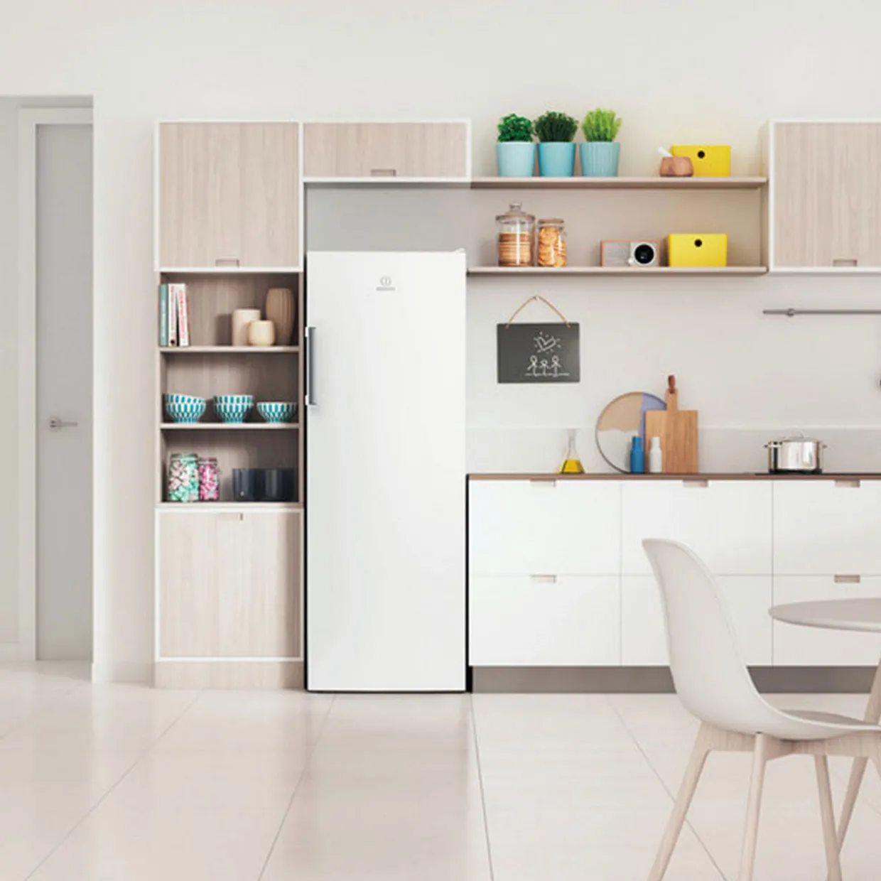 Freestanding Fridge White