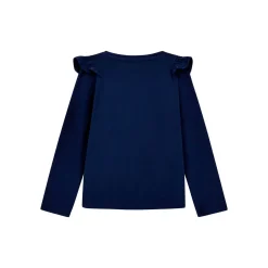 New GUESS Frilled Trim Logo Top