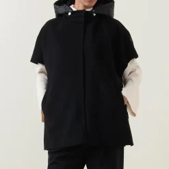 Outlet ELENA MIRÒ Fringe Hybrid Cape