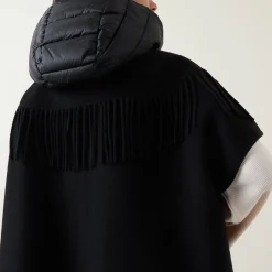 Outlet ELENA MIRÒ Fringe Hybrid Cape