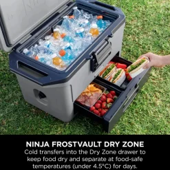 FrostVault 47L Hard Cooler, Slate Grey