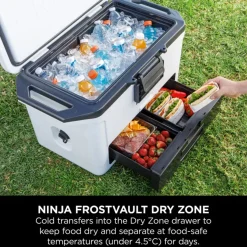 Online NINJA FrostVault 47L Hard Cooler, Cloud White