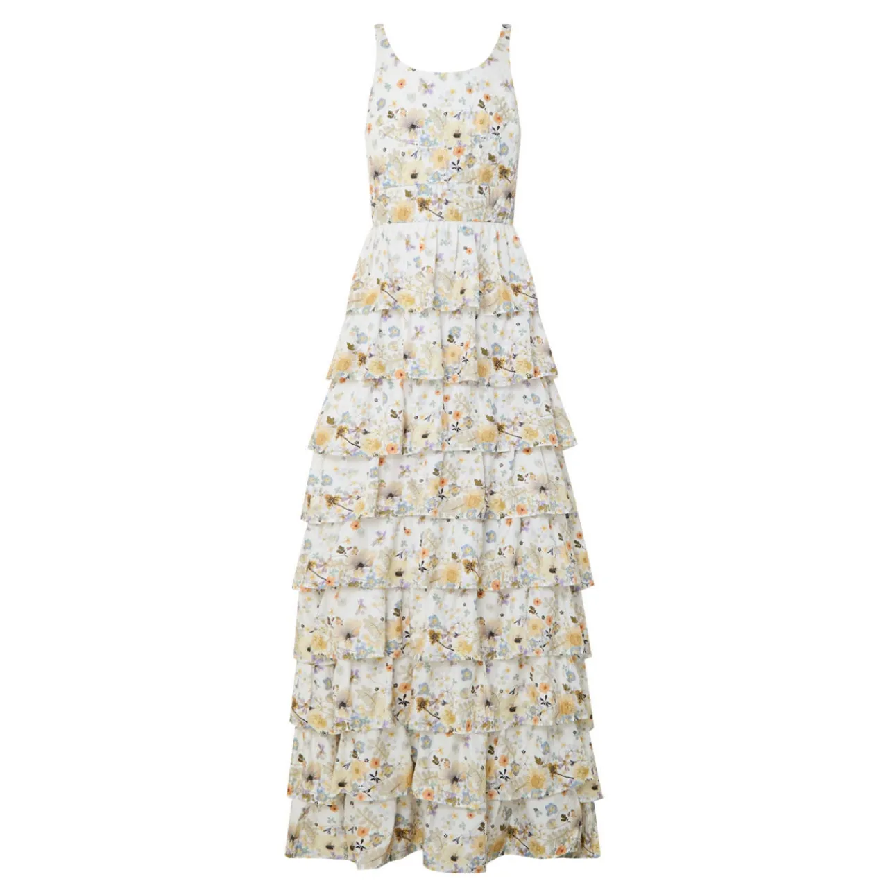 Hot MUNTHE Fruma Silk Floral Tiered Dress