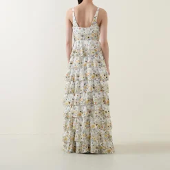 Hot MUNTHE Fruma Silk Floral Tiered Dress
