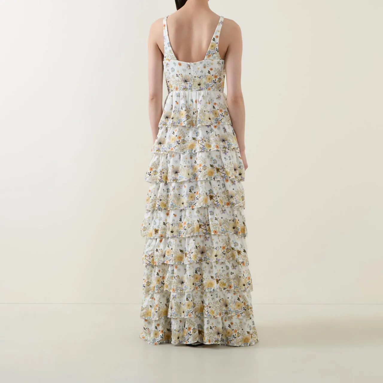Hot MUNTHE Fruma Silk Floral Tiered Dress