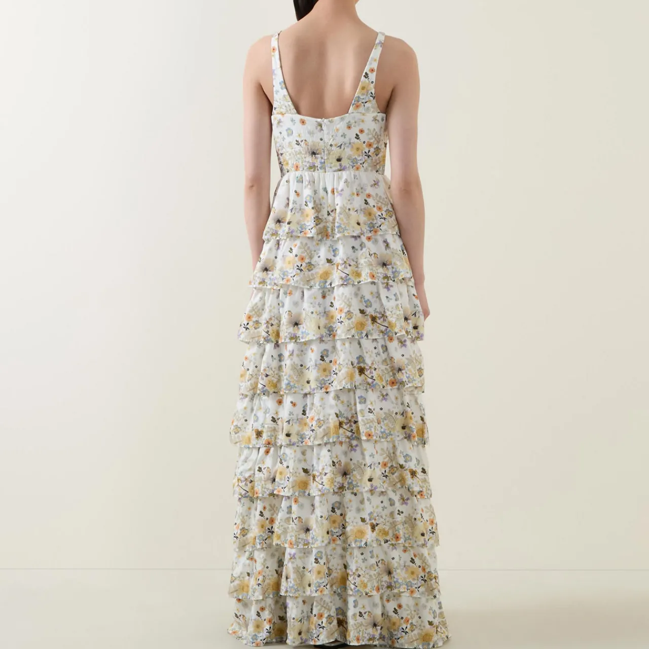 Hot MUNTHE Fruma Silk Floral Tiered Dress