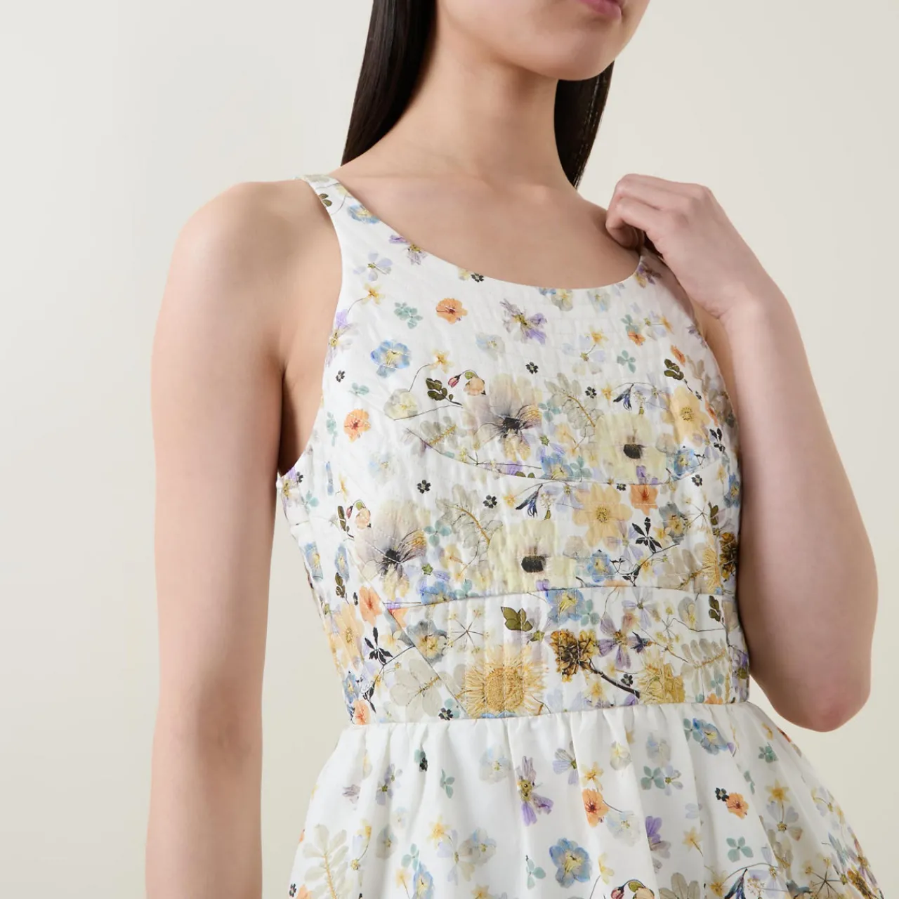 Hot MUNTHE Fruma Silk Floral Tiered Dress