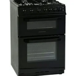 Hot NORDMENDE FS 60cm Twin Cavity Natural Gas Cooker Black