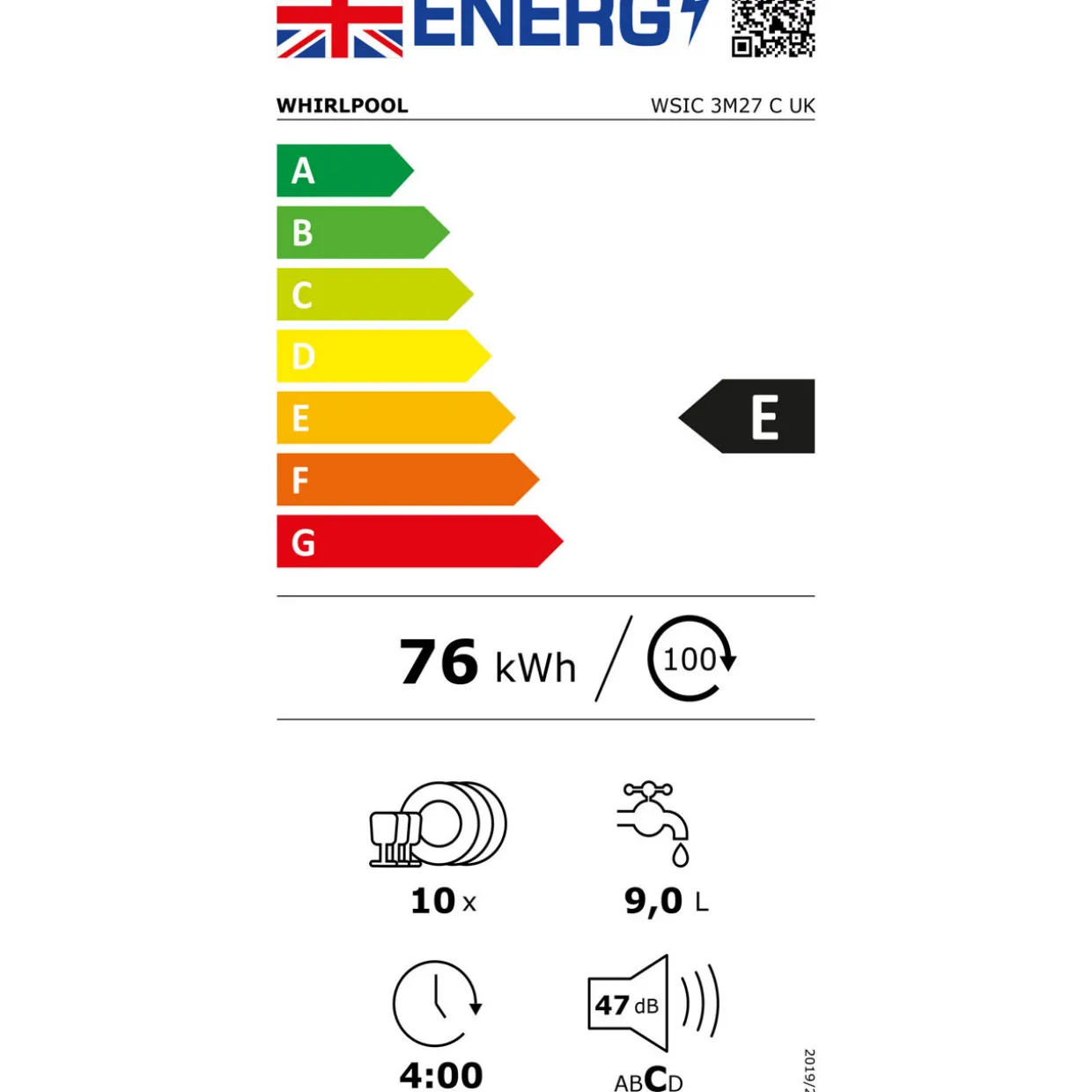 Fully Integrated Slimline Dishwasher
