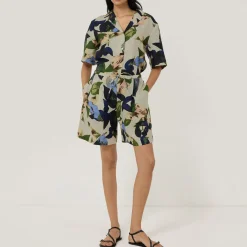 Hot JIGSAW Future Botanic Linen Shorts