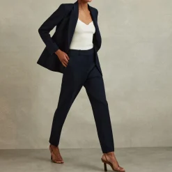 New REISS Gabi Mid-Rise Straight Leg Trousers