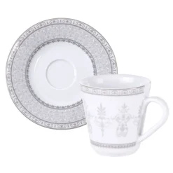 Clearance TRAMONTINA Gabrielle Espresso Cup with Saucer Two-Piece Set