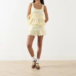 Gabriette Broderie Mini Skirt