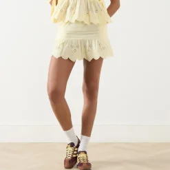 Gabriette Broderie Mini Skirt