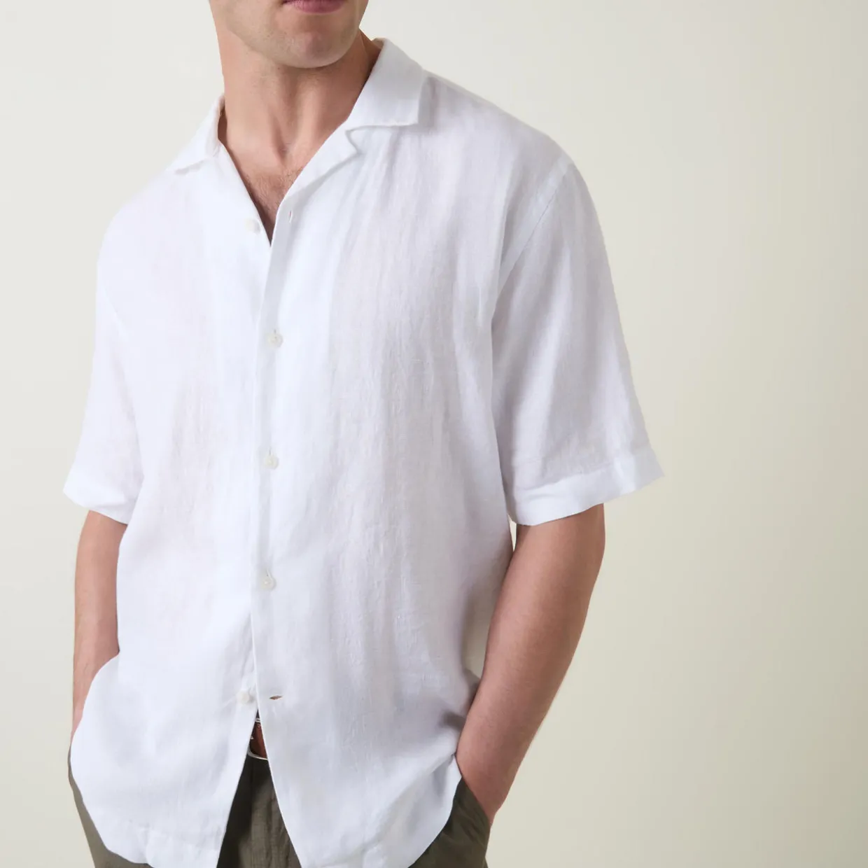 Garment-Dyed Linen Shirt