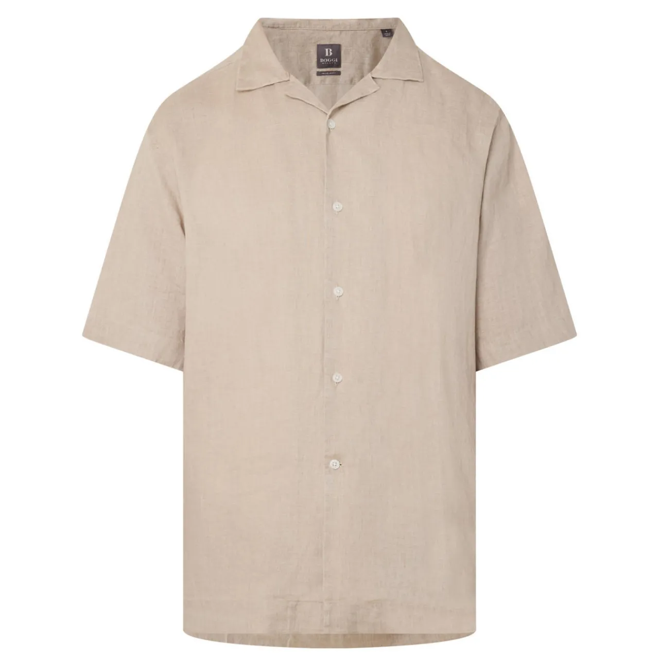 Outlet BOGGI MILANO Garment-Dyed Linen Shirt