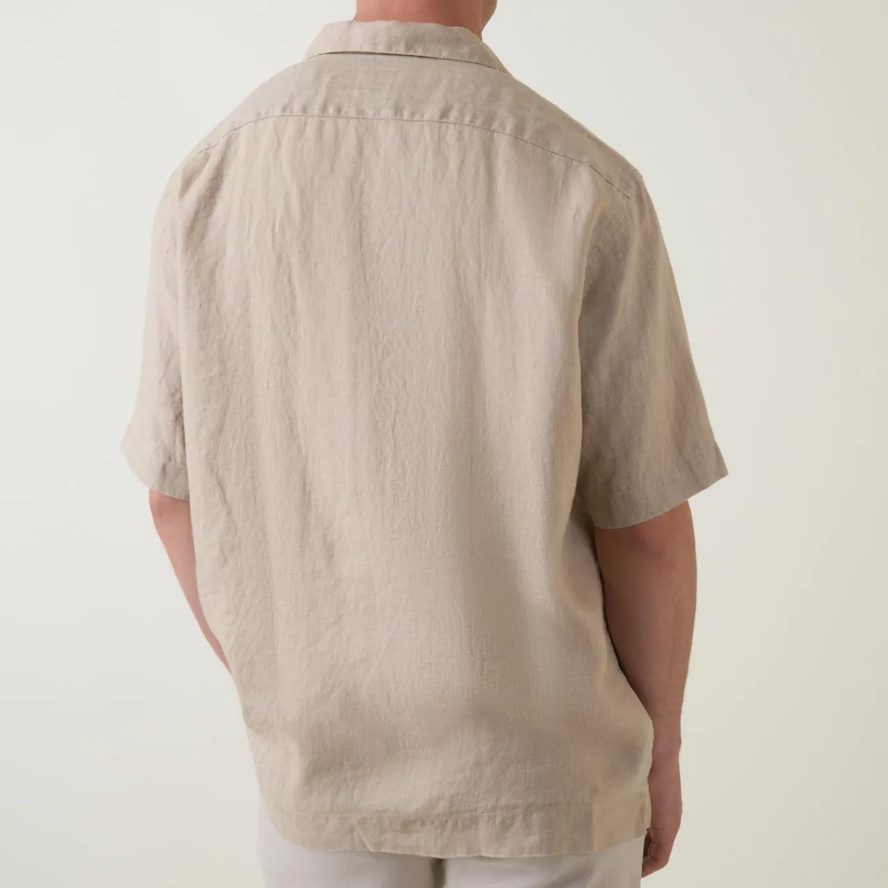Outlet BOGGI MILANO Garment-Dyed Linen Shirt