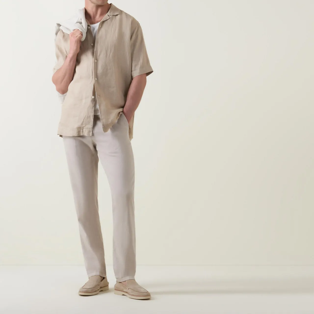 Outlet BOGGI MILANO Garment-Dyed Linen Shirt