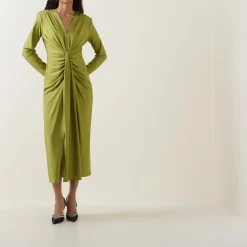 Online JOSEPH RIBKOFF Gathered Draped Fitted Dress