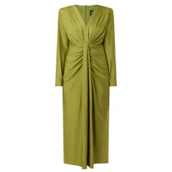 Gathered Draped Fitted Dress