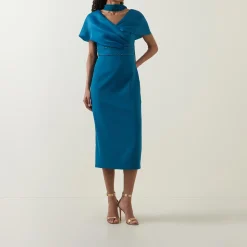 Gathered Embellished Dress