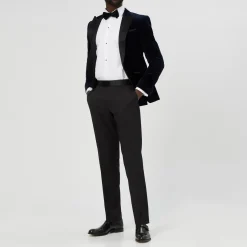 Genius Slim Fit Tuxedo Trousers