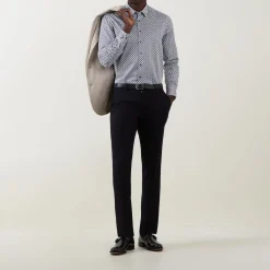 Clearance BUGATTI Geometric Diamond Print Shirt