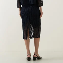 New JOSEPH RIBKOFF Geometric High-Waist Pencil Skirt