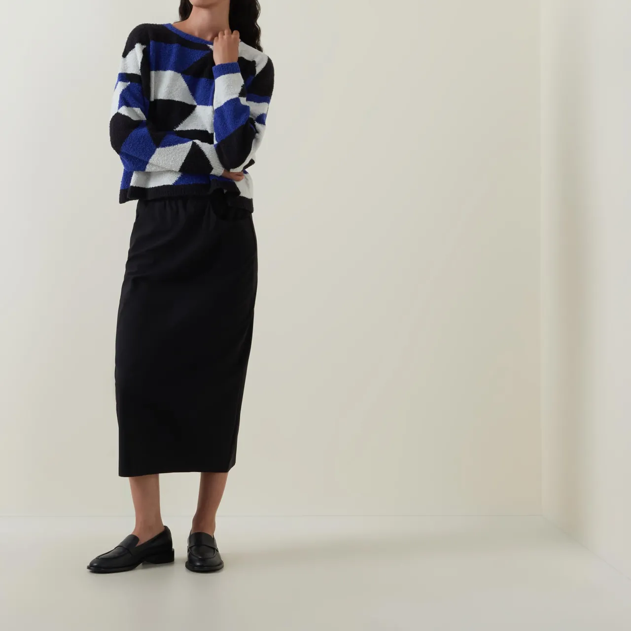 New OSKA Geometric Knitted Sweater