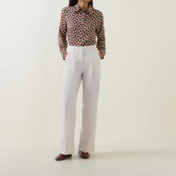 Geometric Print Blouse