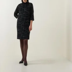 Hot JOSEPH RIBKOFF Geometric Print Dress