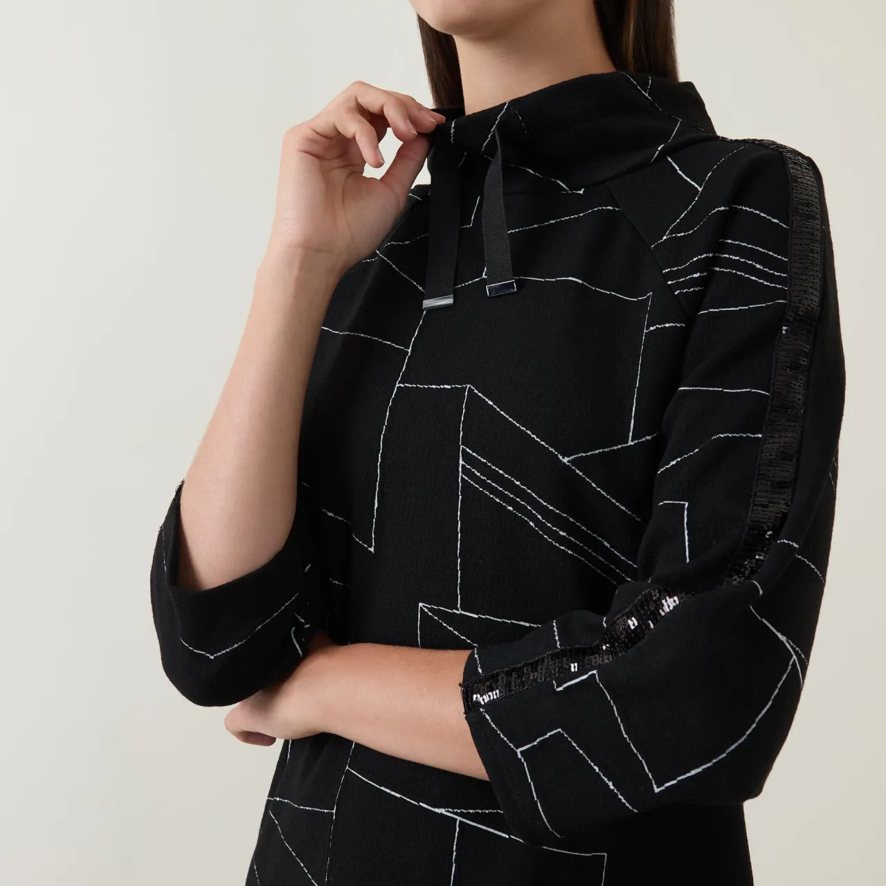 Hot JOSEPH RIBKOFF Geometric Print Dress