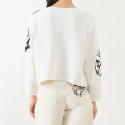 Fashion MAX&CO Ghiaia Flower Cropped Sweater