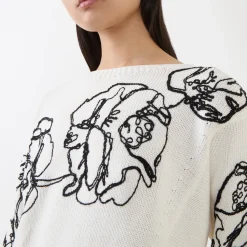 Fashion MAX&CO Ghiaia Flower Cropped Sweater