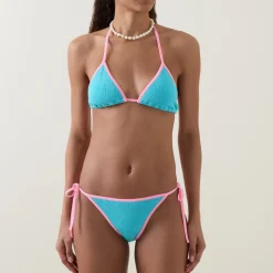 Gina Contrast Triangle Two-Piece Bikini Set