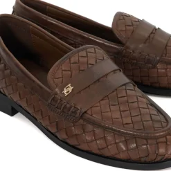 Ginello Woven Penny Loafers
