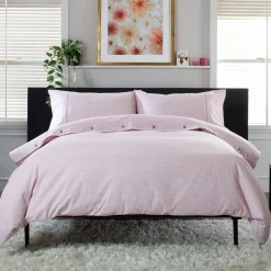 Online THE LYNDON COMPANY Gingham Duvet Set Rose/White