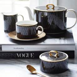 Fashion WEDGWOOD Gio Gold Teacup & Saucer Set