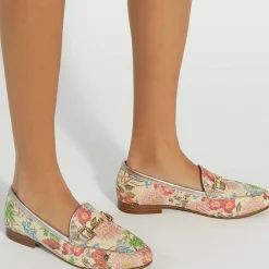Glair Floral Snaffle Loafers