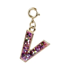 Glitter V Charm