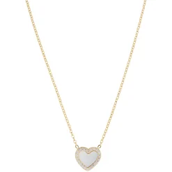 Glittering Heart Pendant Necklace